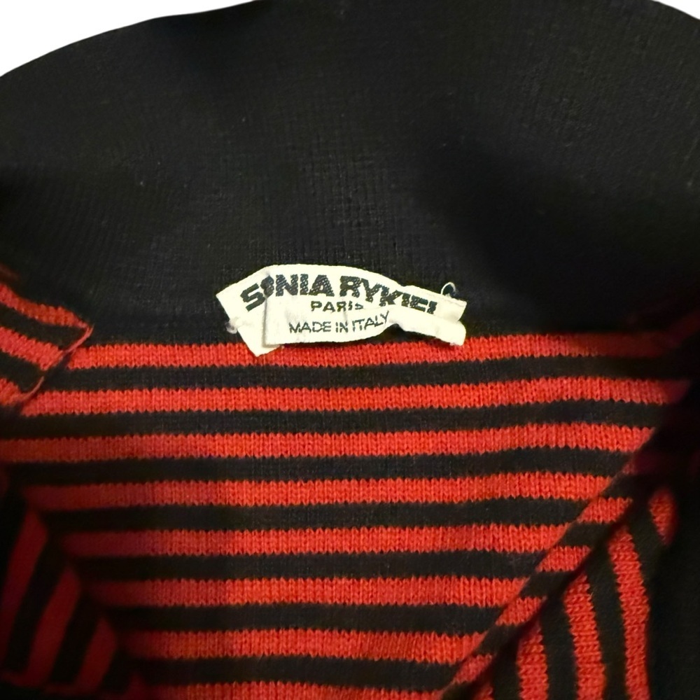 Vintage Sonia Rykiel Paris Striped Wool Sweater - Picture 5 of 6